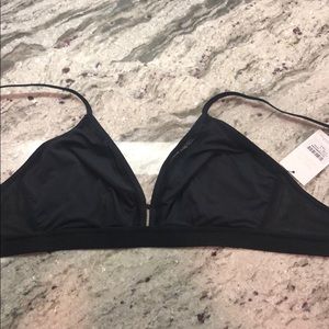 Black mesh bralette style bra